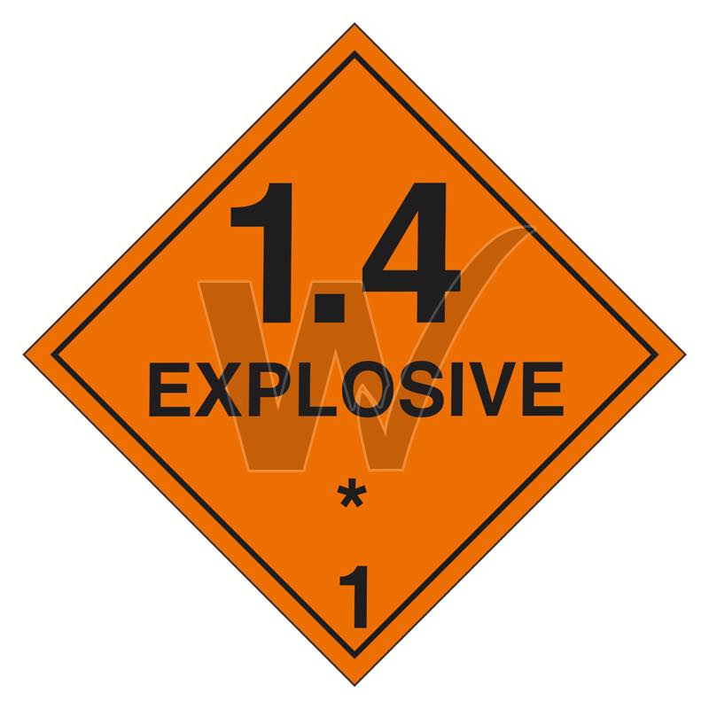 Hazchem Sign - 1.4 Explosive