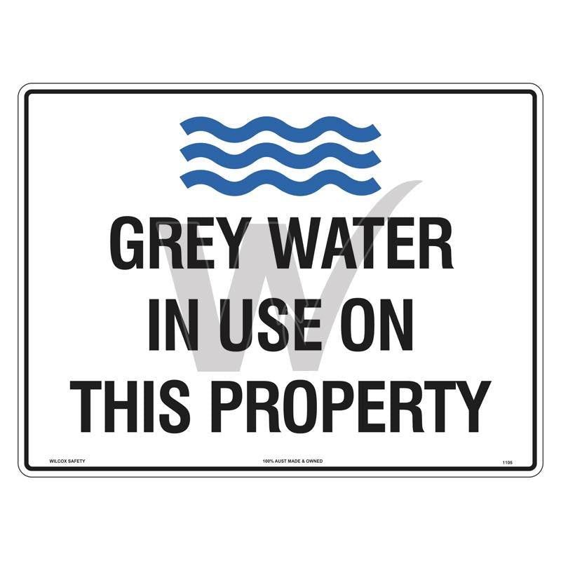 Water Restriction Sign - Grey Water In Use