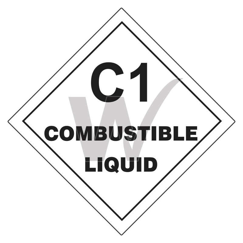 Hazchem Sign - C1 Combustible Liquid