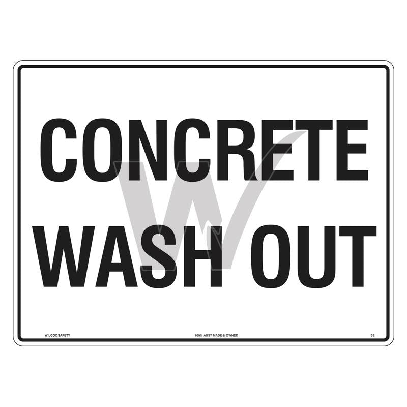 Construction Sign - Concrete Wash Out