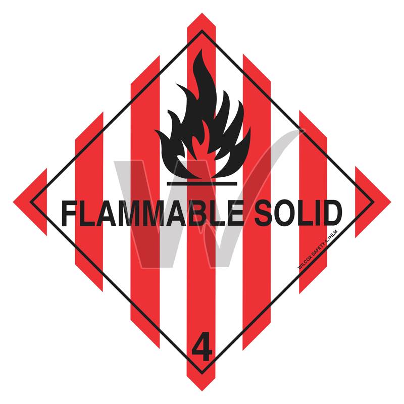 Hazchem Sign - 4 Flammable Solid