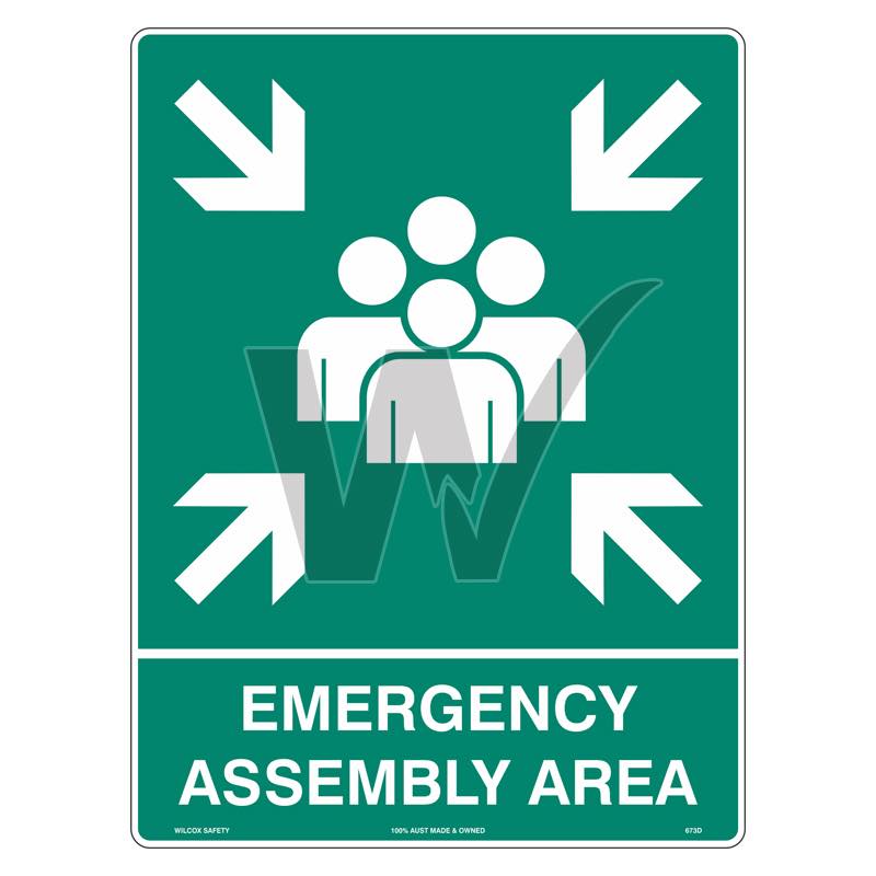 Emergency Sign - Emergency Assembly Area
