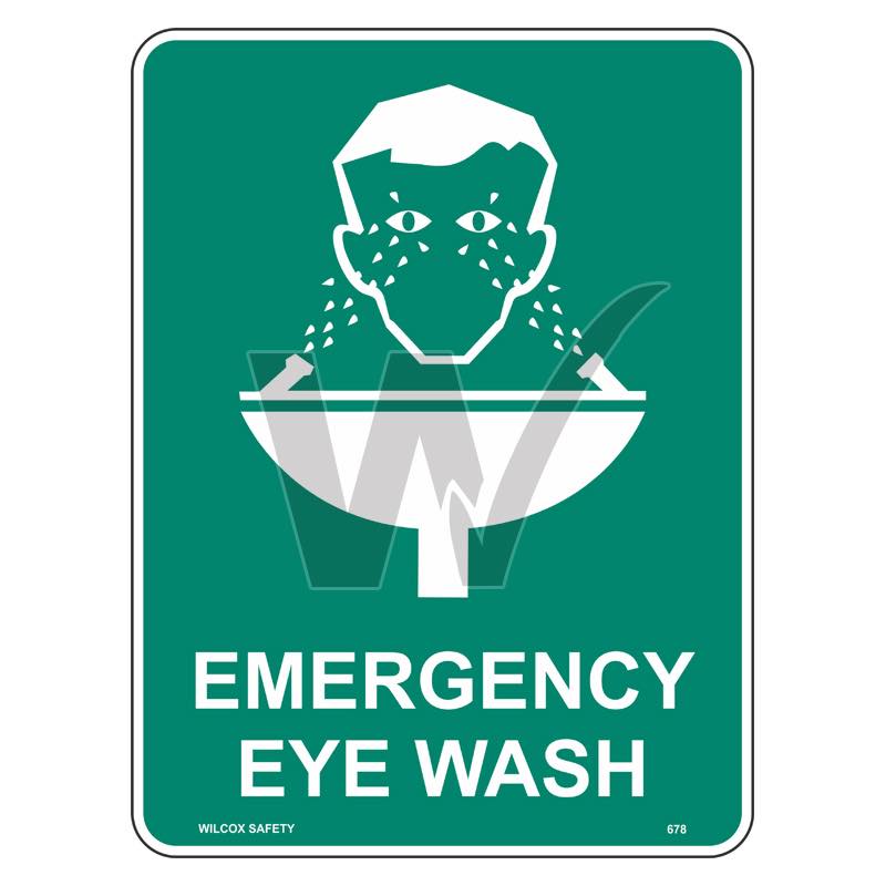 Emergency Sign - Emergency Eye Wash