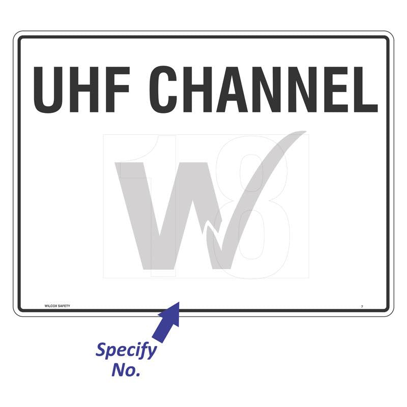 Construction Sign - UHF Channel