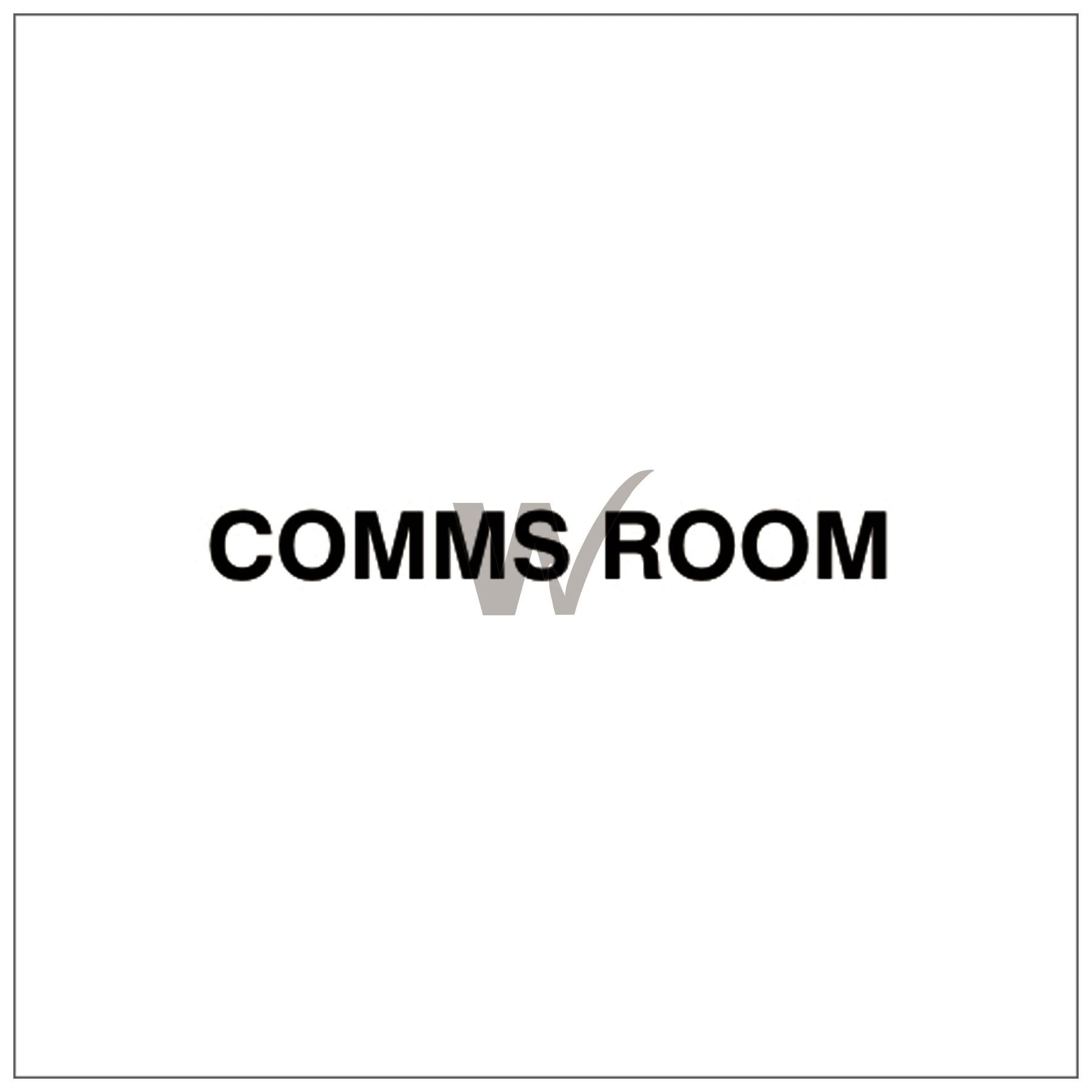 Fire Door Text - Comms Room