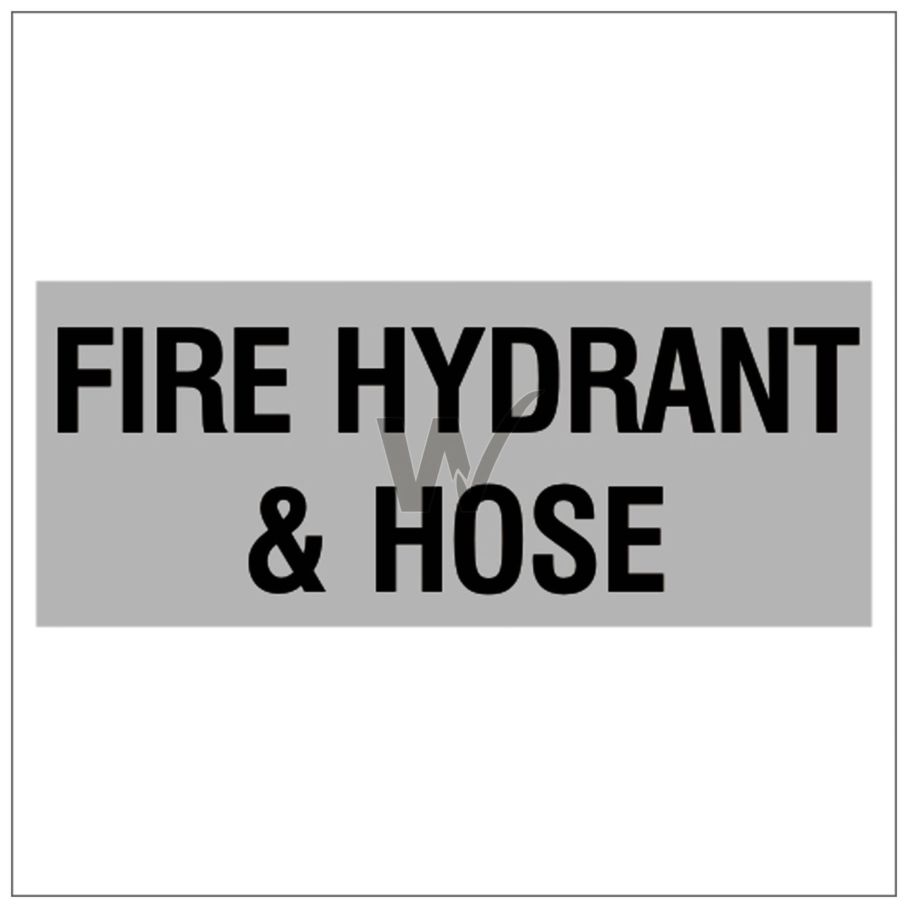 Fire Door Sign - Fire Hydrant & Hose
