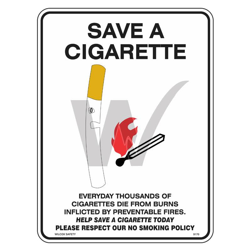 Fun Sign - Save A Cigarette