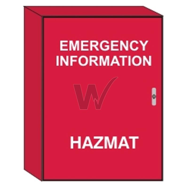 Emergency Information Cabinet Hazmat