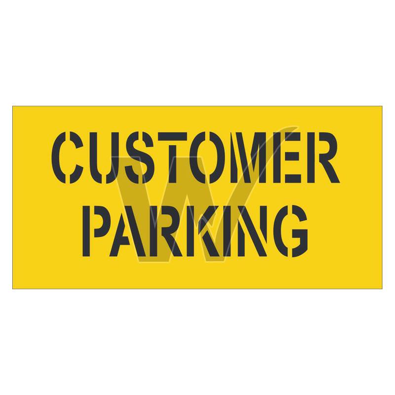Stencil - Customer Parking