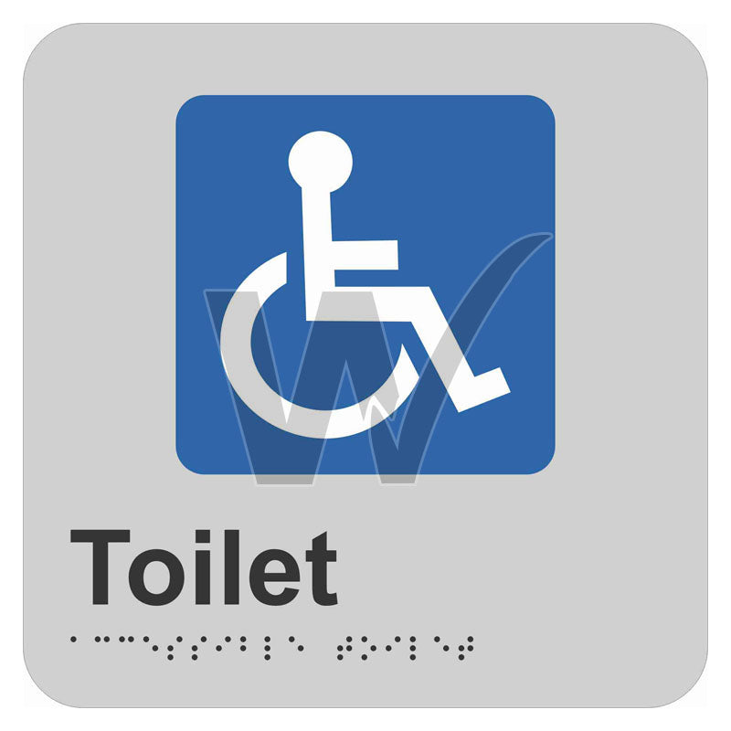 Braille Sign - Accessible Toilet