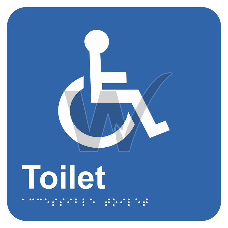 Braille Sign - Accessible Toilet