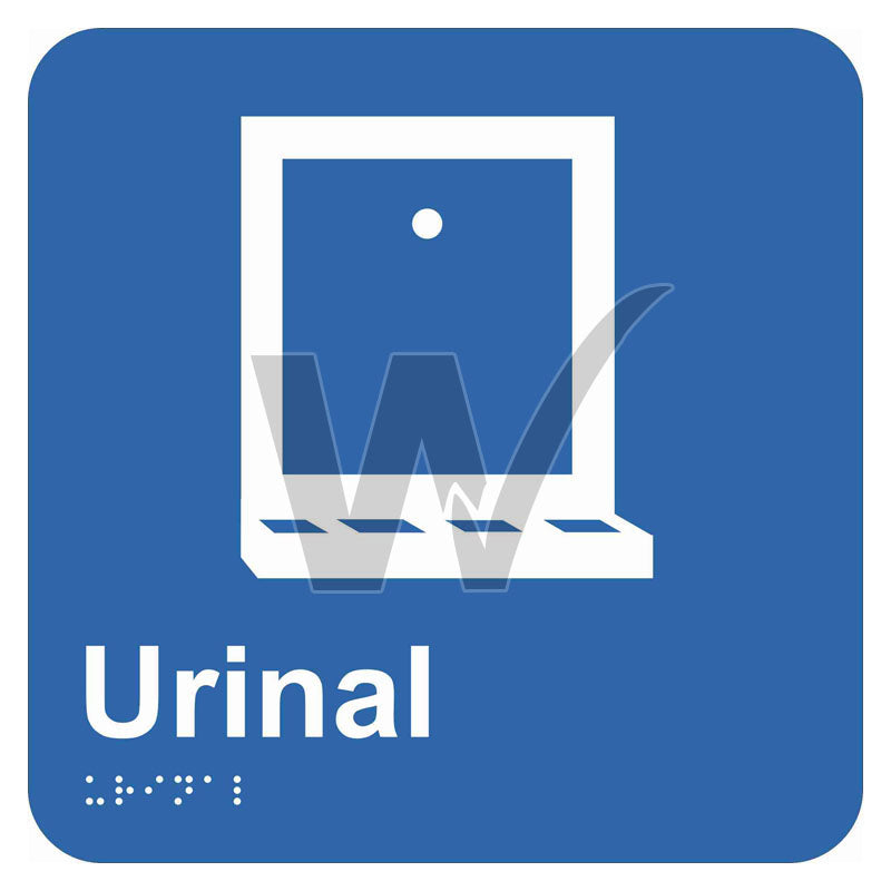 Braille Sign - Urinal — Wilcox Safety & Signs