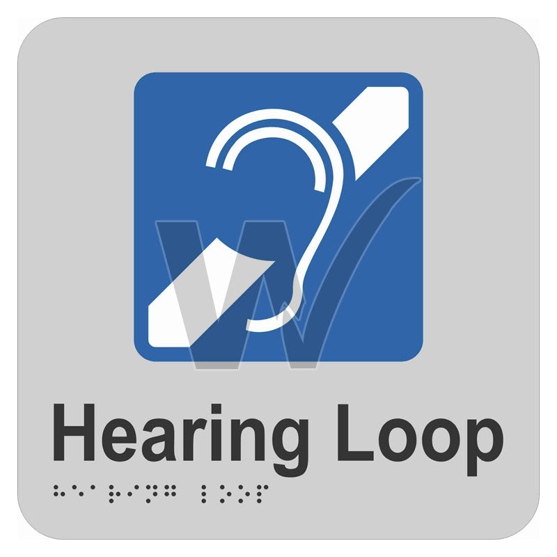 Braille Sign - Hearing Loop