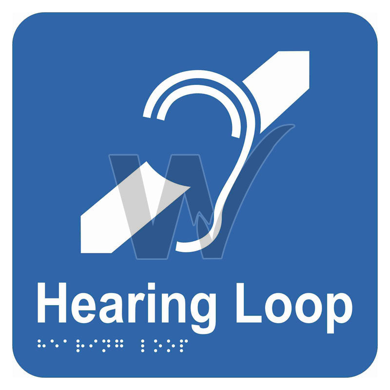 Braille Sign - Hearing Loop