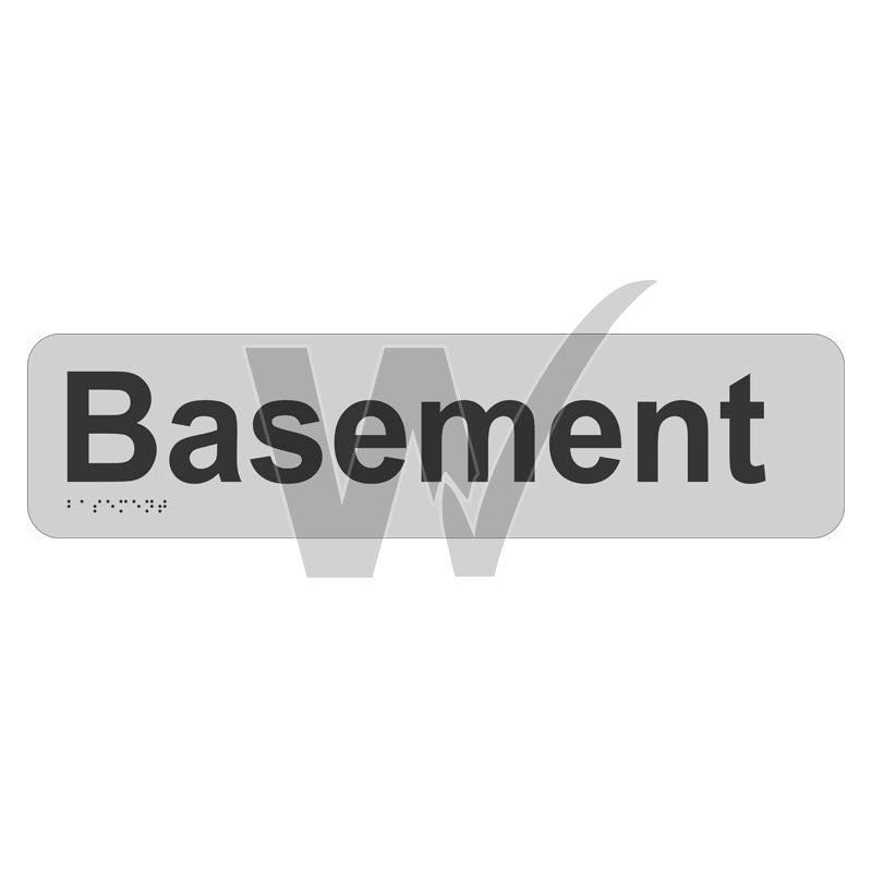 Braille Sign - Basement