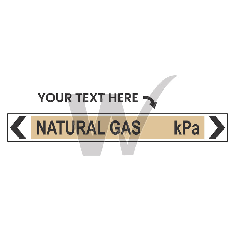Pipe Marker - Natural Gas kpa