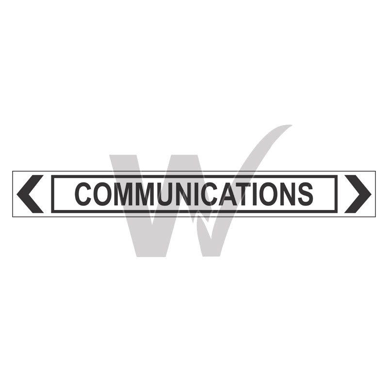 Pipe Marker - Communications