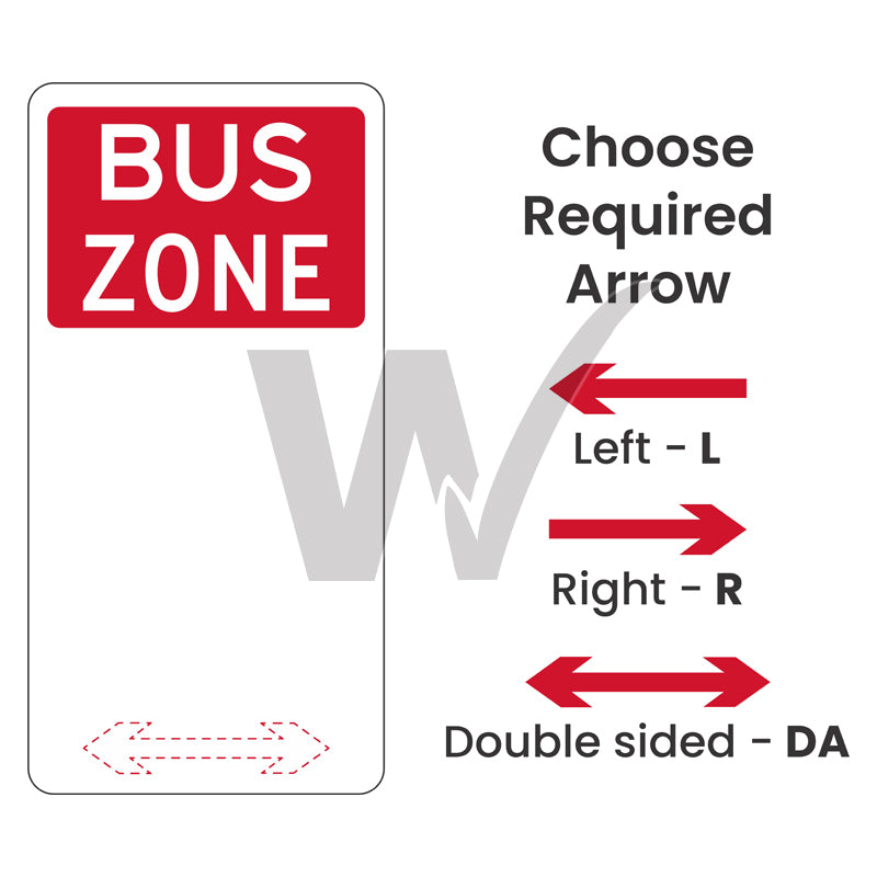 Bus Zone Sign