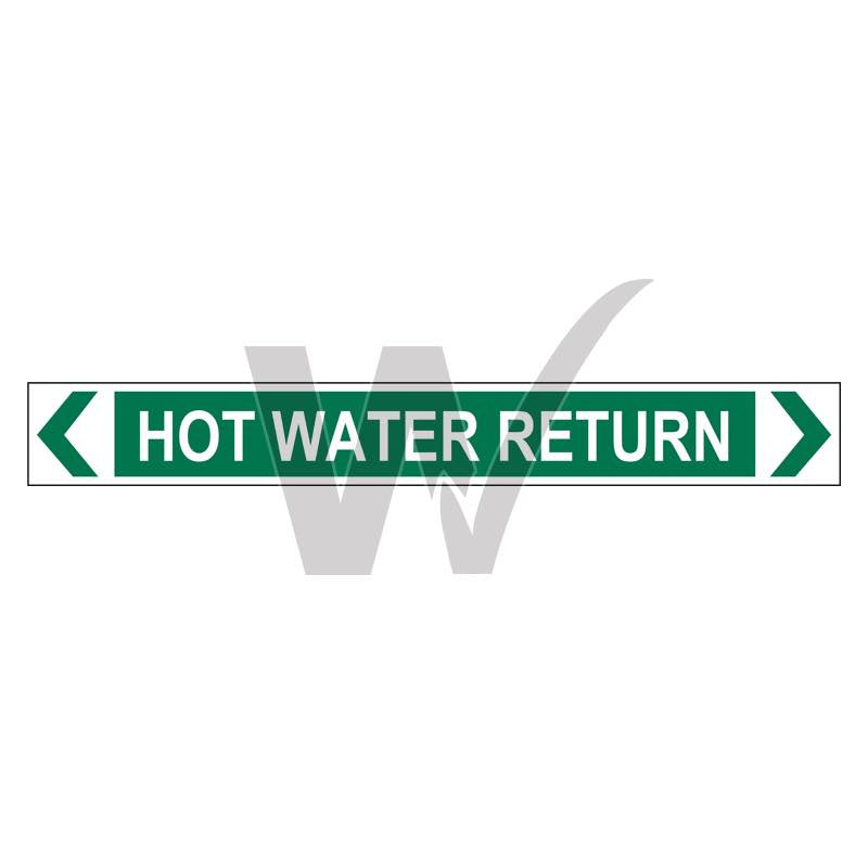 Pipe Marker - Hot Water Return