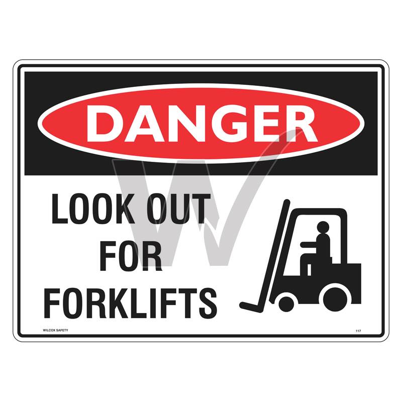 Danger Sign - Look Out For Forklifts