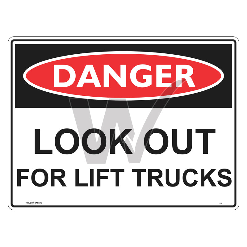 Danger Sign - Look Out For Lift Trucks