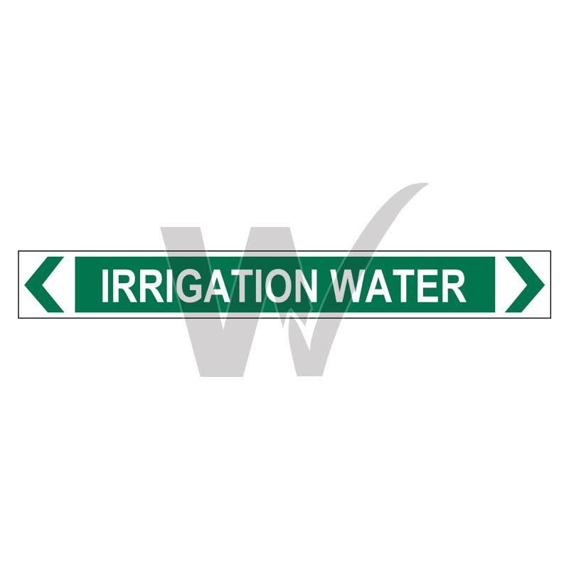 Pipe Marker - Irrigation Water — Wilcox Safety & Signs