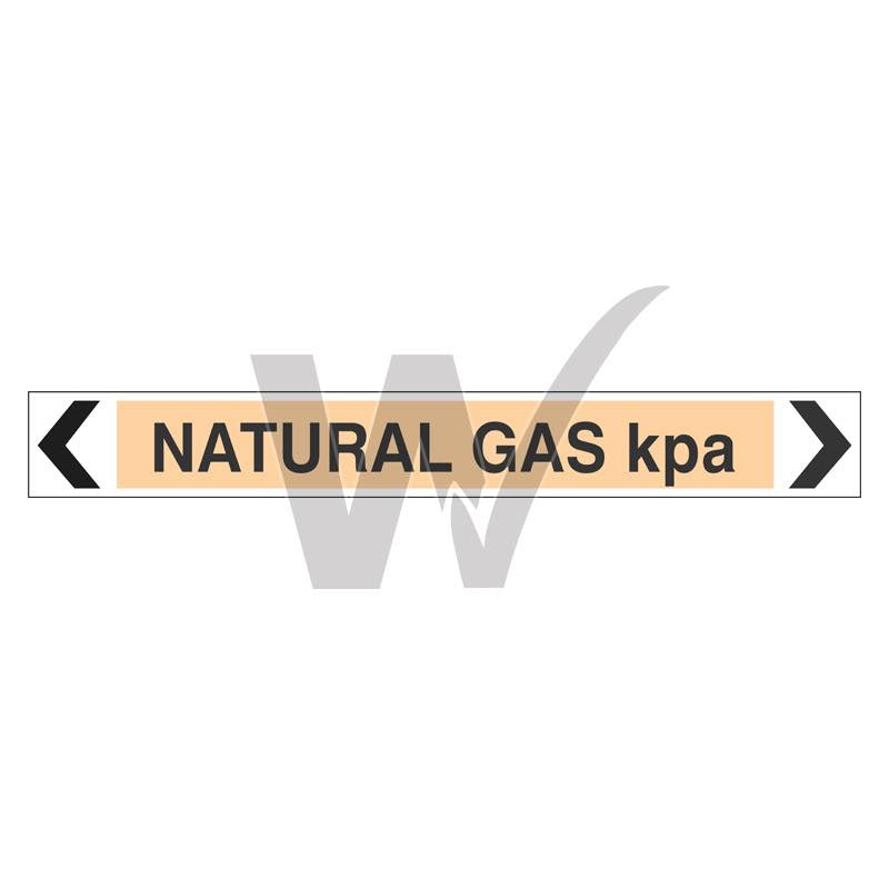 Pipe Marker - Natural Gas kpa