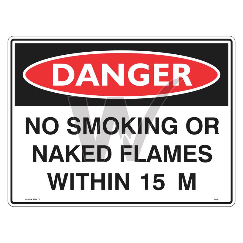 Danger Sign - No Smoking Or Naked Flames Within