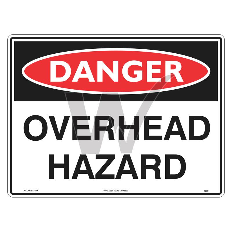Danger Sign - Overhead Hazard