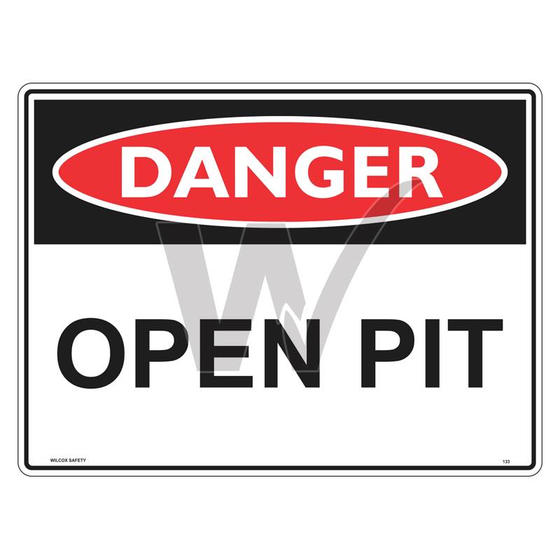 Danger Sign - Open Pit