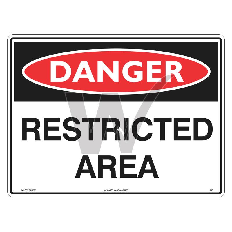 Danger Sign - Restricted Area