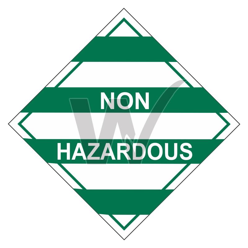 Hazchem Sign - Non Hazardous