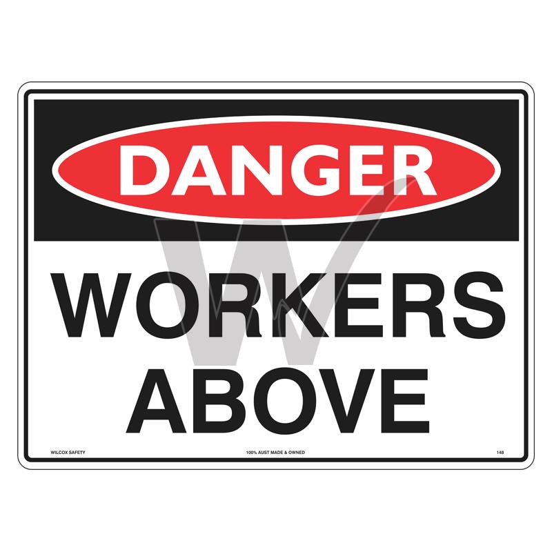 Danger Sign - Workers Above