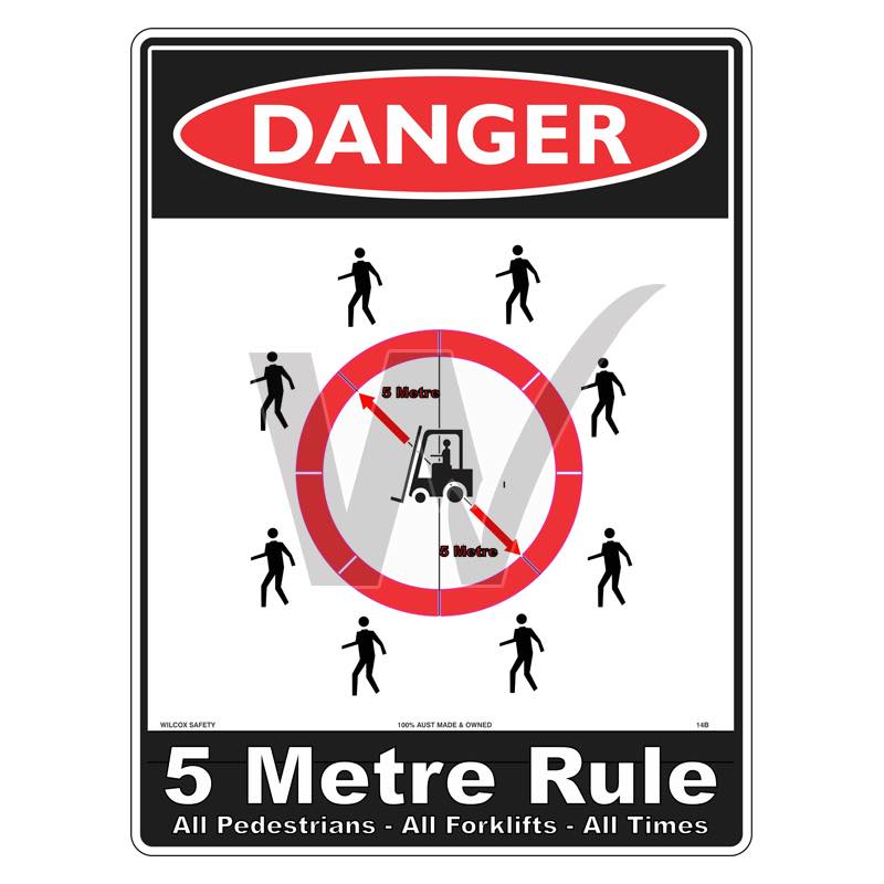 Danger Sign - 5 Metre Rule