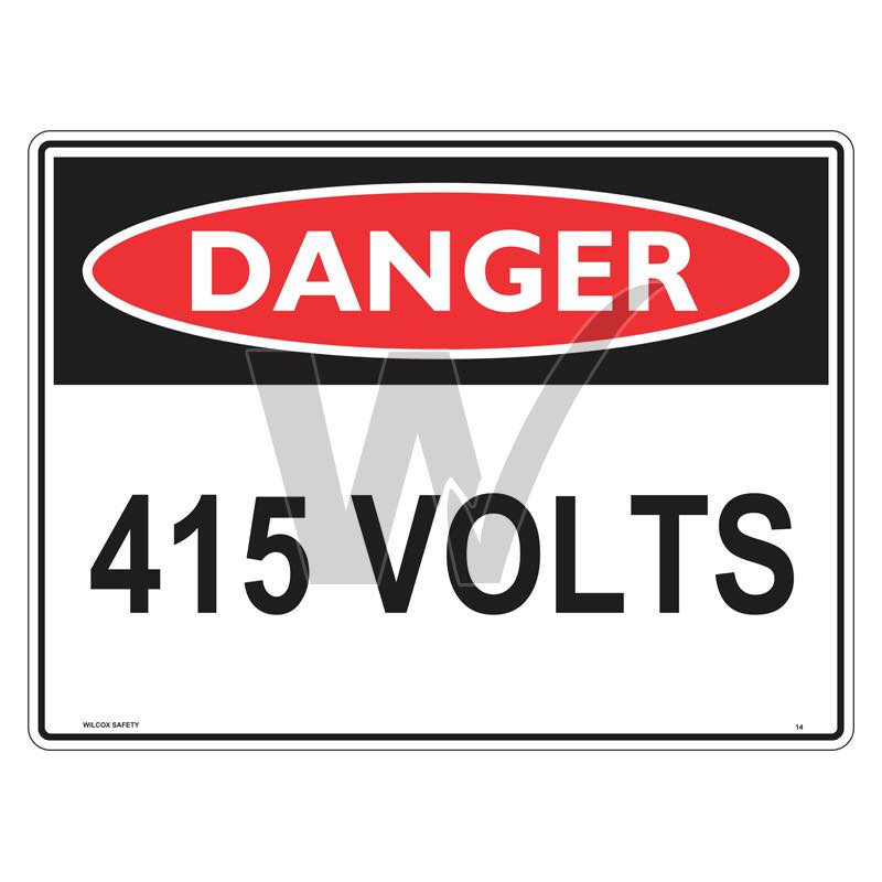 Danger Sign - 415 Volts