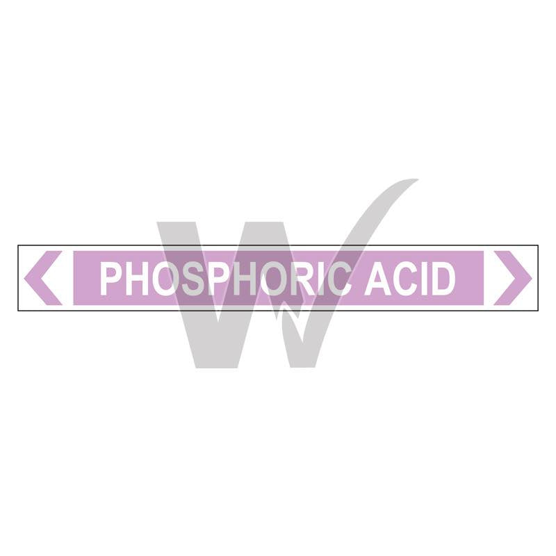 Pipe Marker - Phosphoric Acid