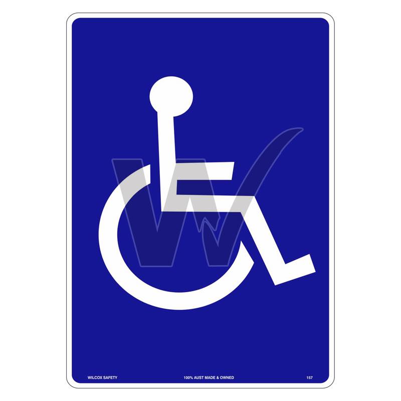 Incapacitating Sign Disabled Sign — Wilcox Safety & Signs