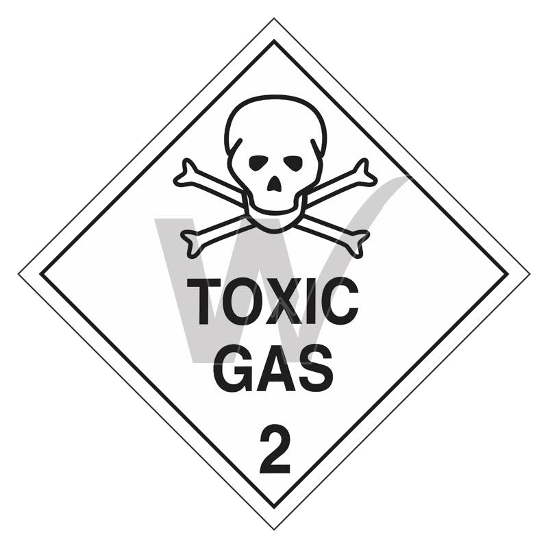 Hazchem Sign - 2 Toxic Gas