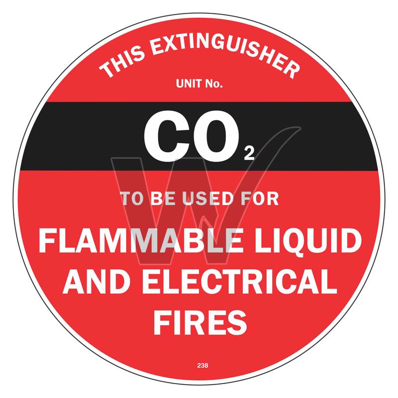 Fire Extinguisher Disc - CO2