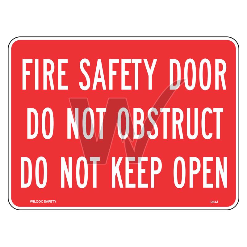 Fire Door Sign - Do Not Obstruct Do Not Keep Open
