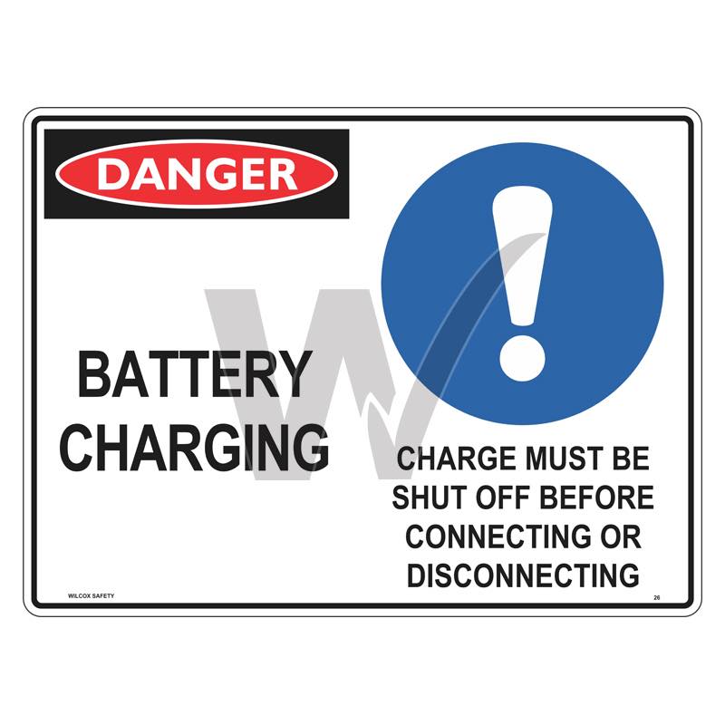 Danger Sign - Battery Charging