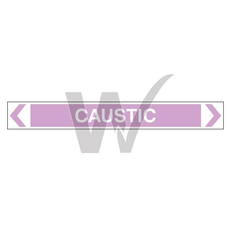 Pipe Marker - Caustic