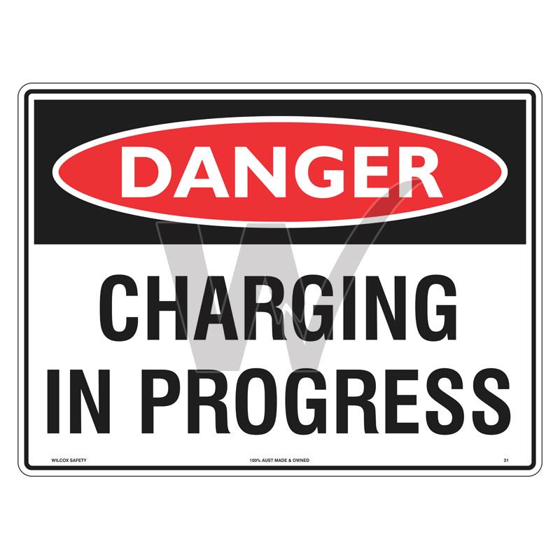 Danger Sign - Charging In Progress