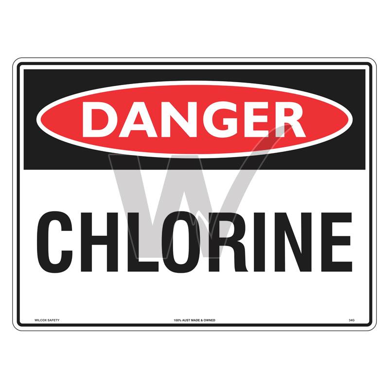 Danger Sign - Chlorine