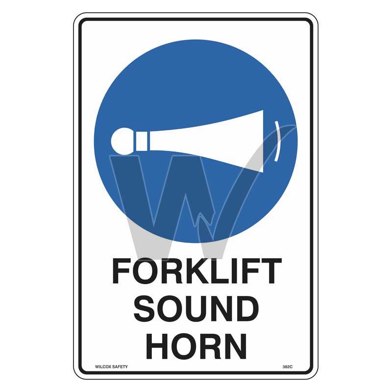 Mandatory Sign - Forklift Sound Horn