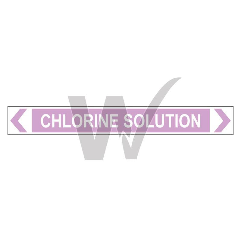 Pipe Marker - Chlorine Solution