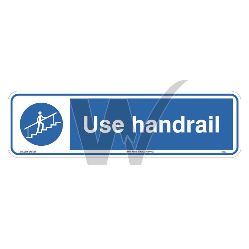 Mandatory Sign - Use Handrail