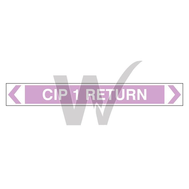 Pipe Marker - CIP 1 Return
