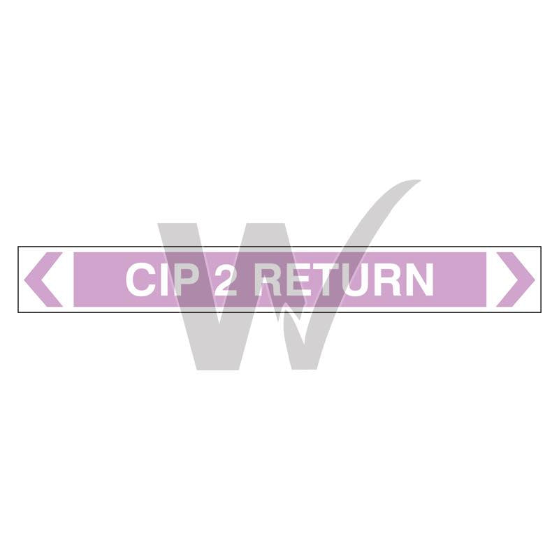 Pipe Marker - CIP 2 Return