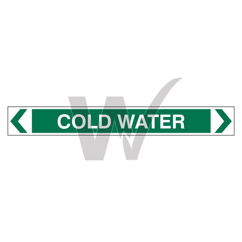 Pipe Marker - Cold Water — Wilcox Safety & Signs